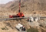 تعریض و بهسازی قوس حادثه‌ خیز جاده قاهان- نویس در قم